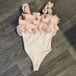 NWOT one piece light pink, M
